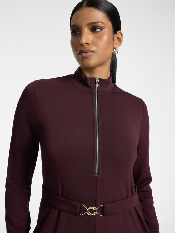 Elena Mirò Elena Mirò Sukienka wieczorowa 7004Z000130N039 Bordowy A-Line Fit