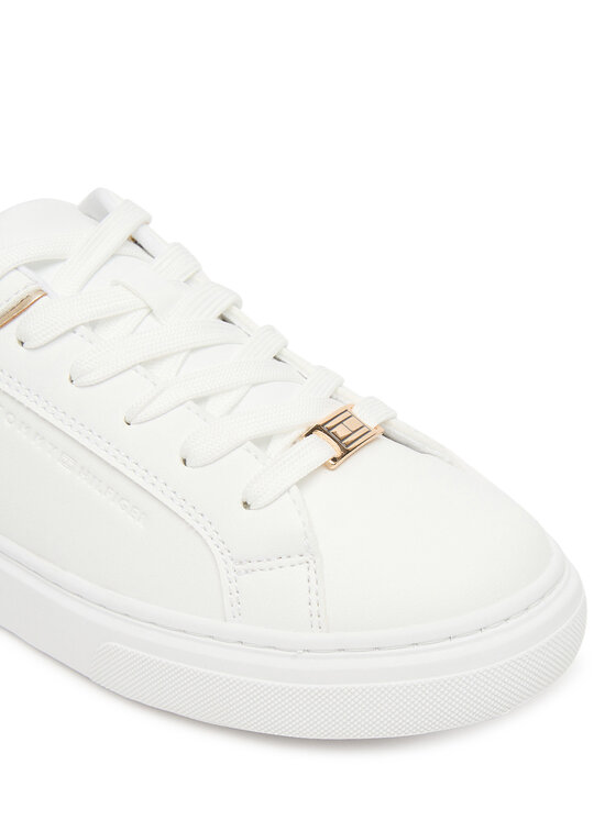 Tommy Hilfiger Tommy Hilfiger Snīkeri Low Cut Lace Up Sneaker T3A9-33982-1355 D Balts
