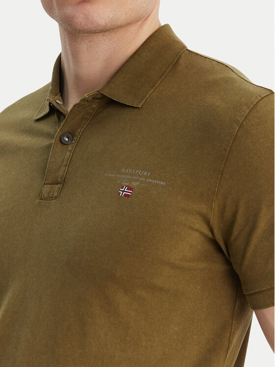 Napapijri Napapijri Polo majica Elbas NP0A4GB4 Zelena Regular Fit