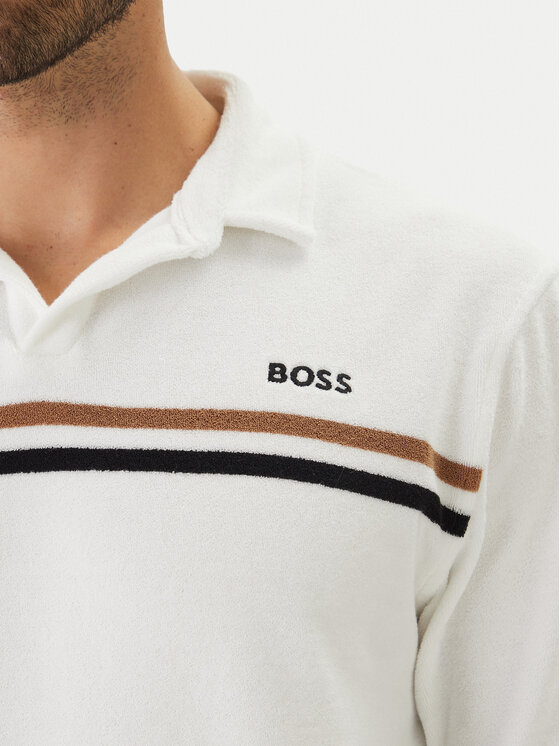 BOSS BOSS Tricou polo Iconic 50561186 Alb Regular Fit