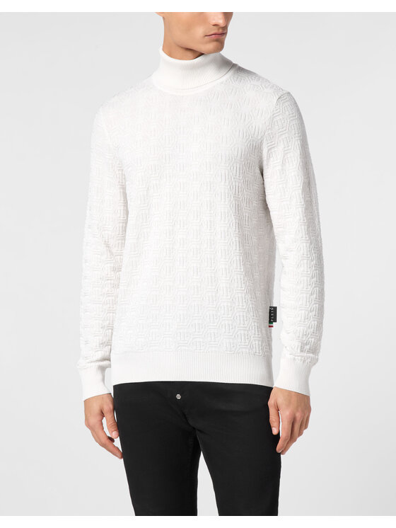 PHILIPP PLEIN PHILIPP PLEIN Longsleeve 11485 Bianco Regular Fit
