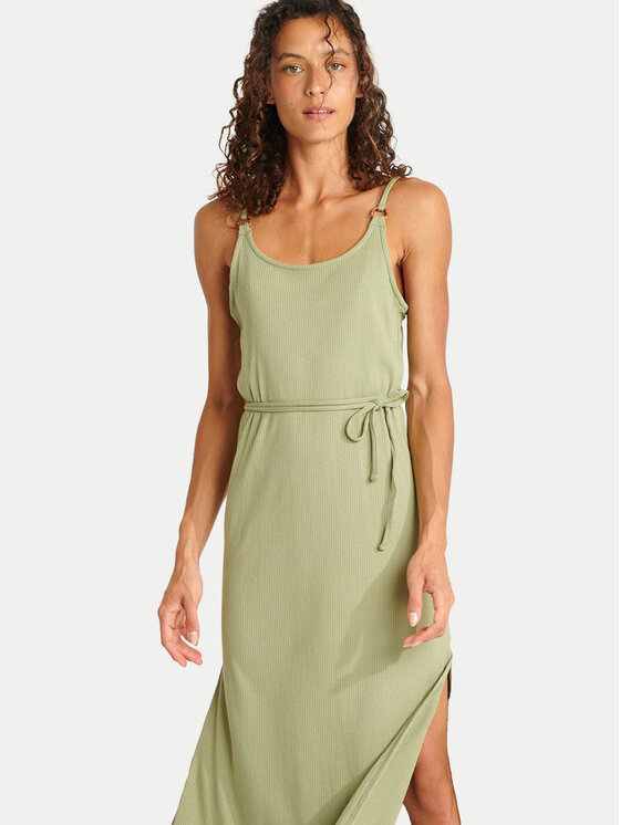 Banana Moon Banana Moon Vestito estivo Yaquina Amaria MGC27 Verde Regular Fit