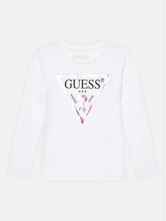 Guess Guess Μπλουζάκι K84I18 K8HM0 Λευκό Regular Fit