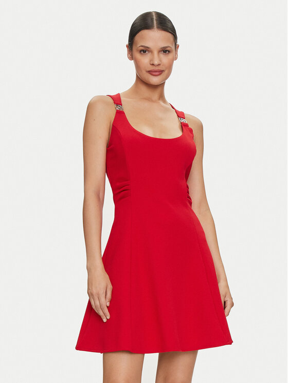 Guess Rochie de vară Arianna W4YK24 KCBO2 Roșu Regular Fit