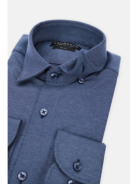 Lancerto Lancerto Koszula Ophelia KO073222000027 Granatowy Slim Fit