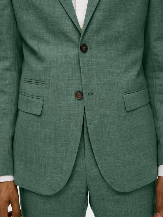 Selected Homme Selected Homme Zakó 16087870 Zöld Slim Fit