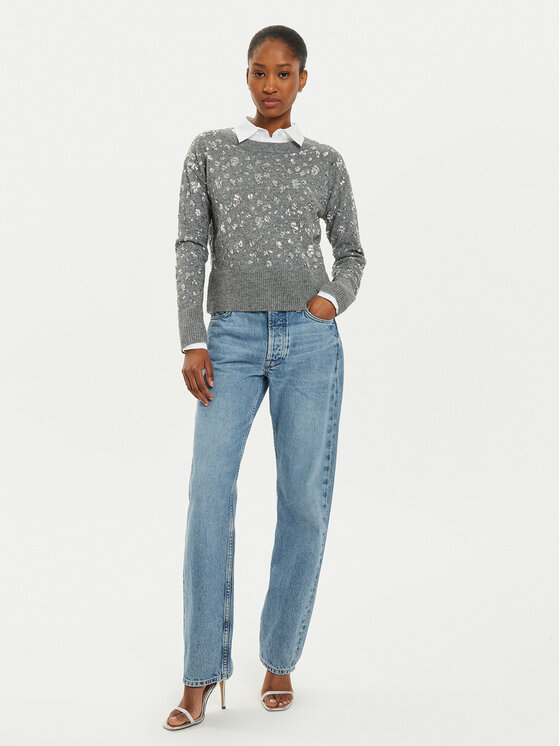 OUI OUI Megztinis 89197 1240107 Pilka Relaxed Fit