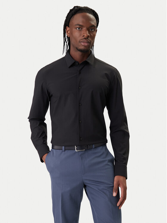 BOSS BOSS Cămașă P-Hank 50555747 Negru Slim Fit