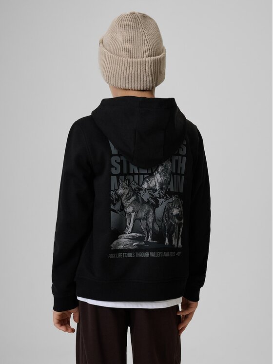 4F 4F Felpa 4FJKAW26TSWSM3153-20S Nero Regular Fit