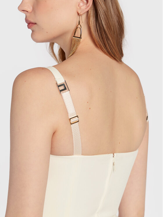 Elisabetta Franchi Elisabetta Franchi Salopetă TU-007-27E2-V440 Alb Slim Fit