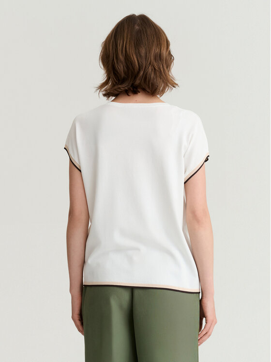 TATUUM TATUUM Bluzka EZI Kremowy Classic Fit
