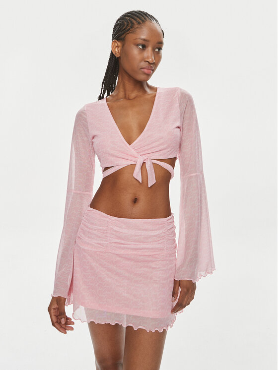 Juicy Couture Juicy Couture Bluză JCWCT23326 Roz Slim Fit