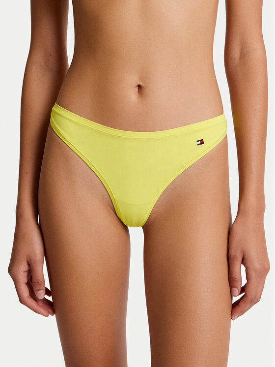 Tommy Hilfiger Stringi UW0UW06046 Żółty jasny