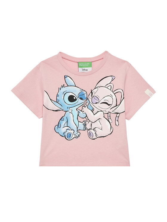 United Colors Of Benetton T-Shirt 35RYG10HQ Różowy Regular Fit