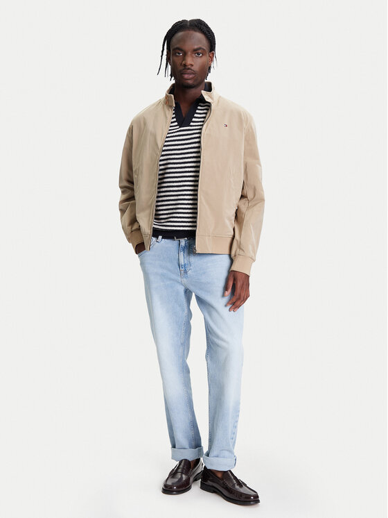 Tommy Hilfiger Tommy Hilfiger Bomber striukė Harrington MW0MW39637 Smėlio Regular Fit