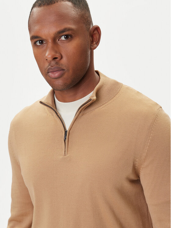 BOSS BOSS Пуловер Ebenji  50528300 Бежов Regular Fit