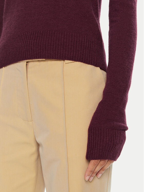 2NDDAY 2NDDAY Sweter Lance 2245343408 Bordowy Regular Fit