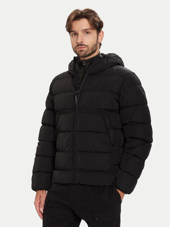 C.P. Company C.P. Company Pehelykabát 19CMOW011A005904G Fekete Regular Fit