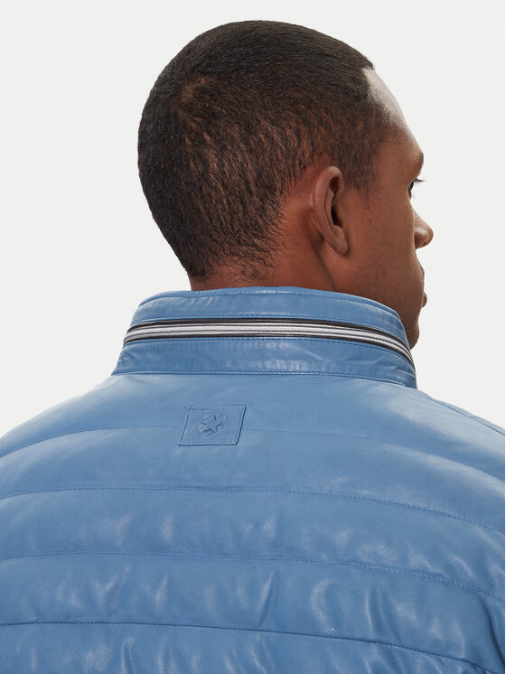Milestone Milestone Lederjacke Cortino 531019 60515 Blau Regular Fit