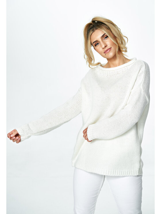 FIGL FIGLFIGL Maglione M888 Bianco Oversize