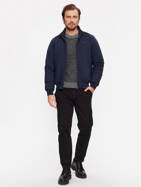 Aeronautica Militare Aeronautica Militare Prijelazna jakna 232AB2100CT3156 Tamnoplava Regular Fit