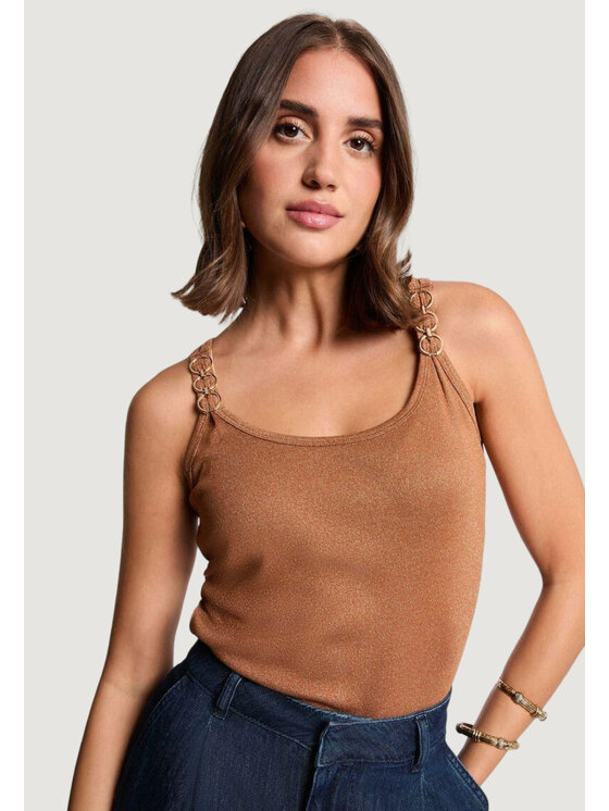 Morgan Morgan Top 251-DIDOA Kupferfarben Slim Fit