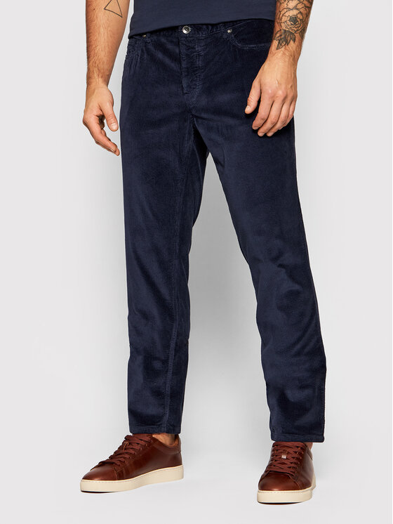 United Colors Of Benetton Pantaloni di tessuto 4ALR57BX8 Blu scuro Slim Fit  • Modivo.it