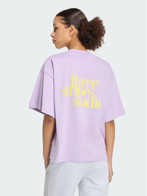 adidas adidas T-Shirt 162937 Fioletowy Loose Fit
