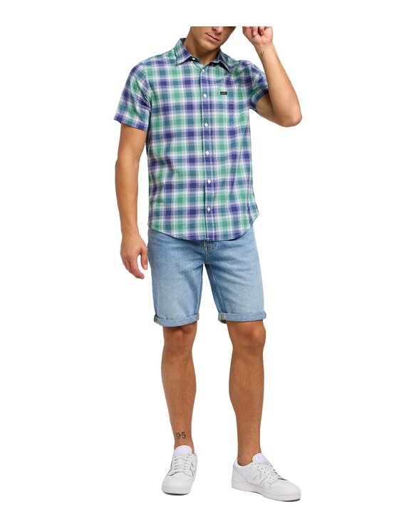 Lee Lee Camicia 112349961 Blu Regular Fit