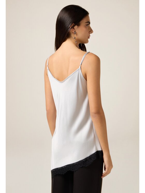 Oltre Oltre Bluzka 2103R003198N0R3 Szary Regular Fit
