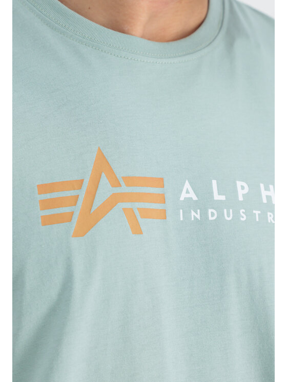 Alpha Industries Alpha Industries Tričko AI.118502-680-XXL Zelená Regular Fit