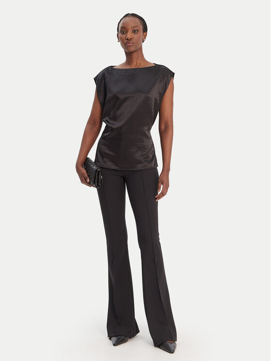 Guess Guess Bluză W6RH19 W2612 Negru Regular Fit