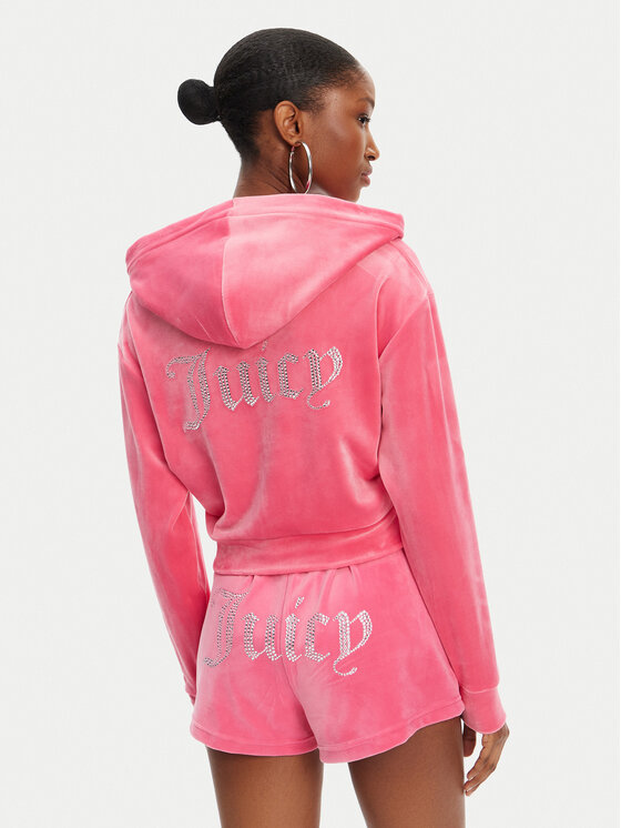 Juicy Couture Juicy Couture Світшот Iccle JCWAS125308 Рожевий Loose Fit