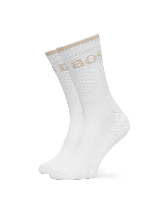 BOSS BOSS Set 6 parov moških visokih nogavic 50510168 Bela