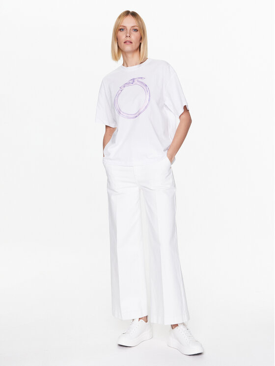 Trussardi Trussardi Marškinėliai 56T00561 Balta Regular Fit