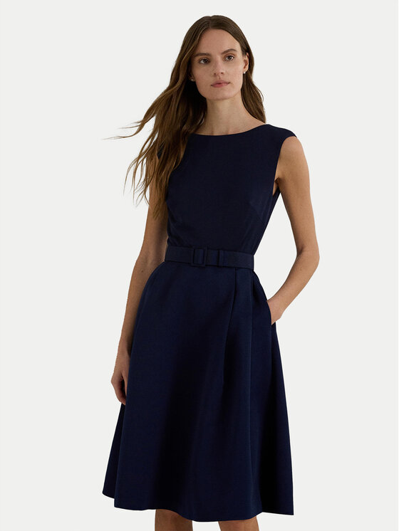 Lauren Ralph Lauren Abito da cocktail 253899330001 Blu scuro Slim Fit Modivo