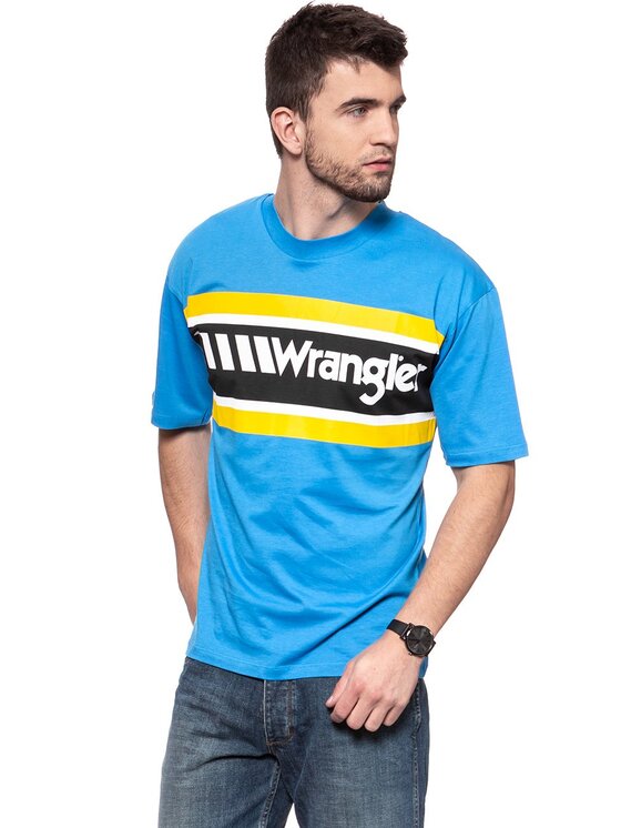 Wrangler Wrangler T-Shirt B&Y OVERSIZED Czarny Loose Fit