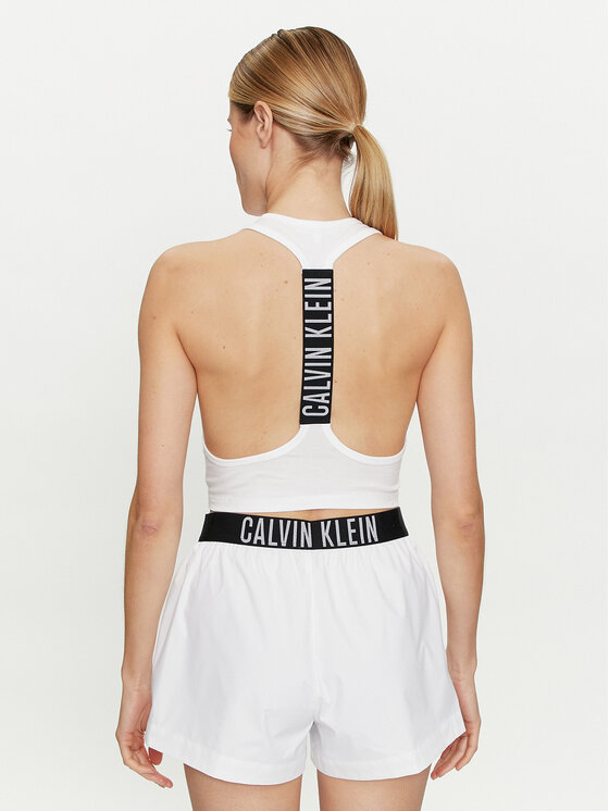 Calvin Klein Swimwear Calvin Klein Swimwear Top KW0KW02481 Biela Slim Fit
