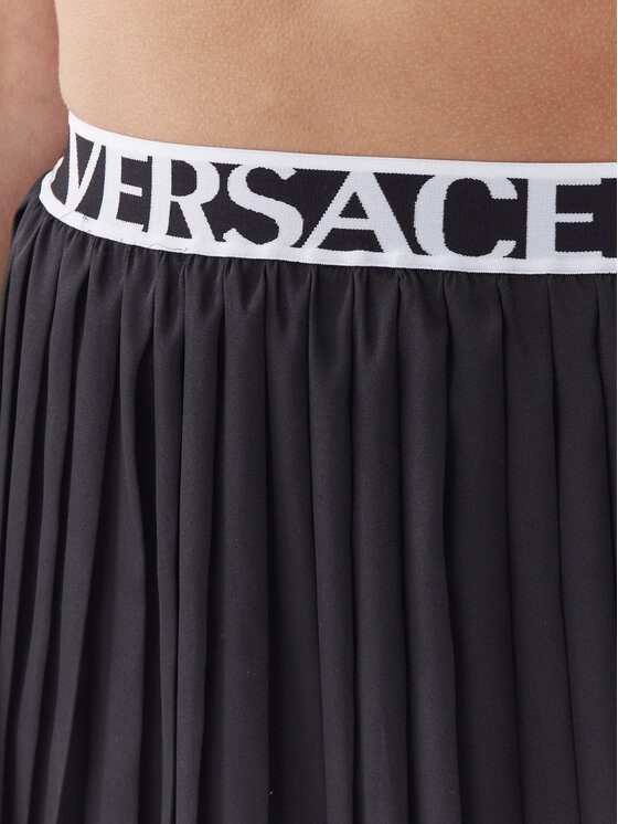 Versace Jeans Couture Versace Jeans Couture Faltenrock 74HAE820 Schwarz Regular Fit