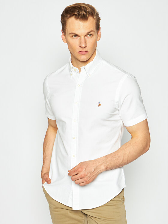 Polo Ralph Lauren Polo Ralph Lauren Cămașă Poplin 710787736 Alb Slim Fit