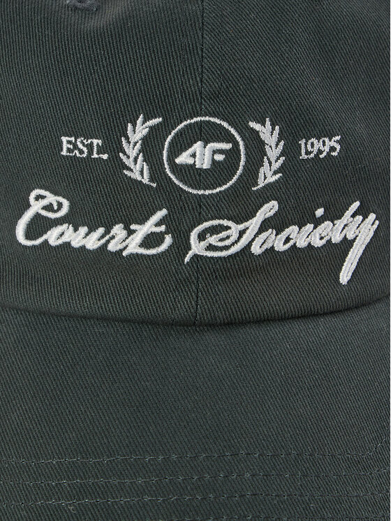 4F 4F Czapka z daszkiem COURT SOCIETY Zielony ciemny