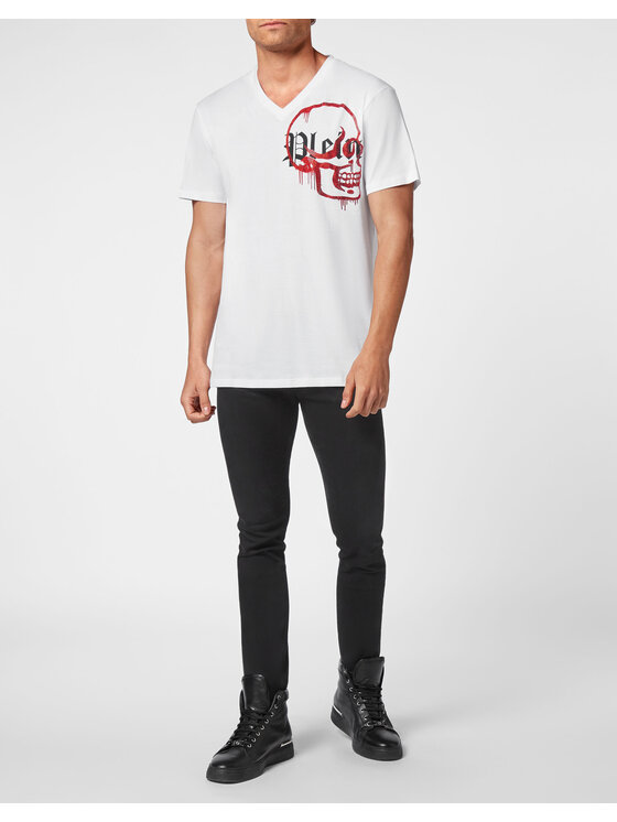 PHILIPP PLEIN PHILIPP PLEIN T-shirt 4571 Bianco Regular Fit