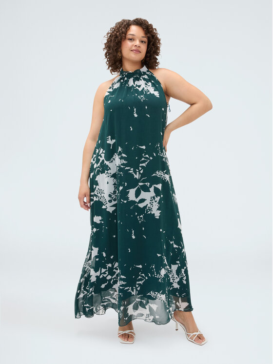 Fiorella Rubino Fiorella Rubino Sukienka wieczorowa 7013T101863N0S5 Zielony A-Line Fit