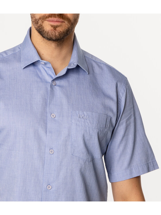 Lee Cooper Lee Cooper Koszula WINDSOR2 ML65 Niebieski Slim Fit