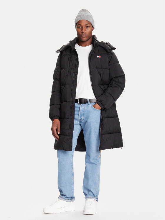 Tommy Jeans Tommy Jeans Ziemas mētelis DM0DM22256 Melns Regular Fit