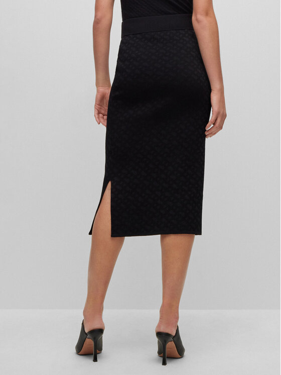 BOSS Boss Suknja olovka 50493889 Crna Slim Fit