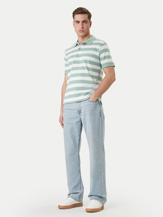 Guess Jeans Guess Jeans Polo M6GP00 KCOT1 Zielony Regular Fit