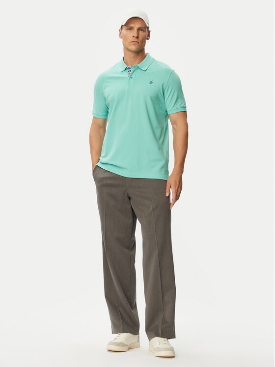 Beverly Hills Polo Club Beverly Hills Polo Club Pólóing P-SS26M-P450106 Türkizkék Regular Fit