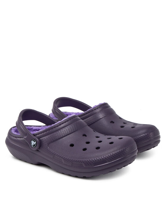 Crocs Crocs Чехли Classic Lined Clog 203591 Виолетов