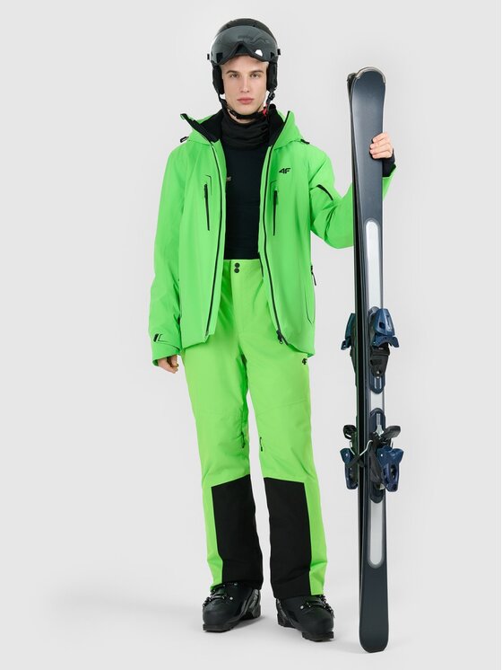 4F 4F Pantaloni da sci 4FWAW25TFTRM0902-41N Verde Regular Fit